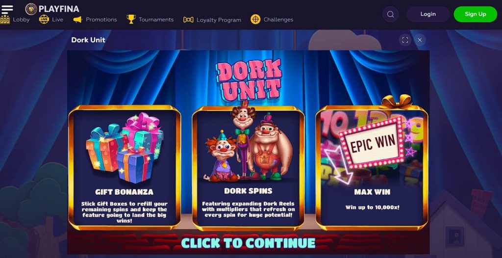 Play Dork Unit Slot Machine by Hacksaw Gaming at Playfina Casino 