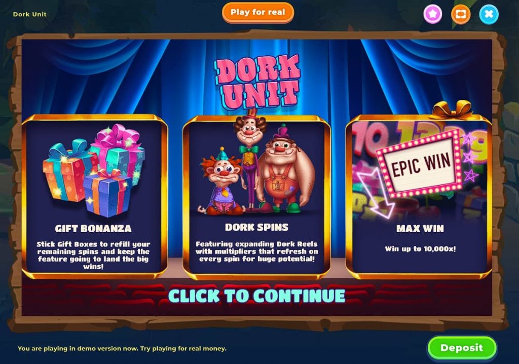 Play Dork Unit Slot Machine at Wazamba Casino 