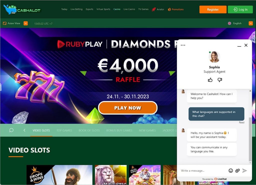 Play Dork Unit Slot at Cashalot Online Casino 